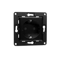 Shelly Steckdose Unterputz - schwarz