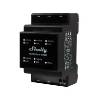 Shelly LAN Switch für DIN Hutschiene (5 Ports)